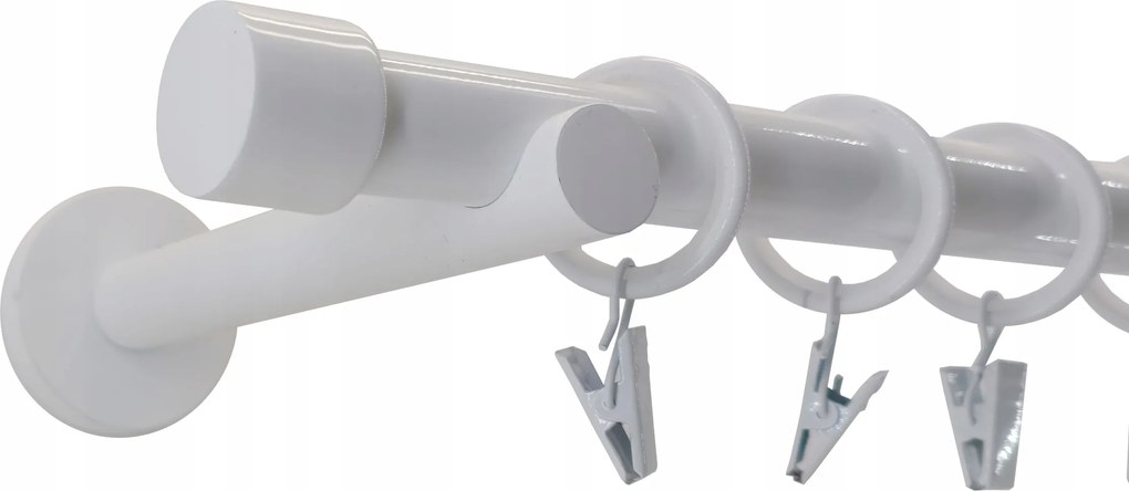 Függönykarnis Fém Modern 19mm Fehér 320cm Luna