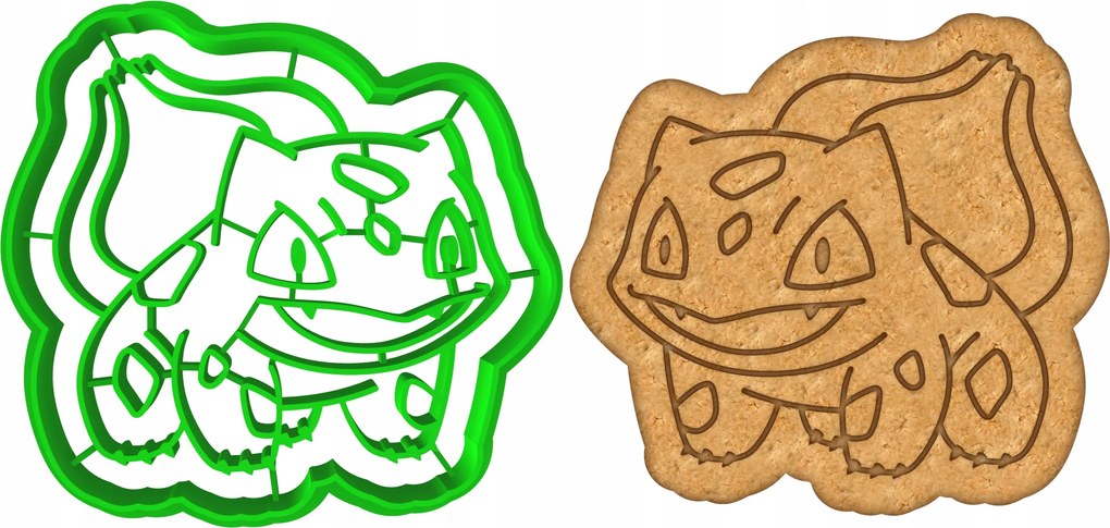 Pokemon Bulbasaur keksz lyukasztó forma 1 8cm