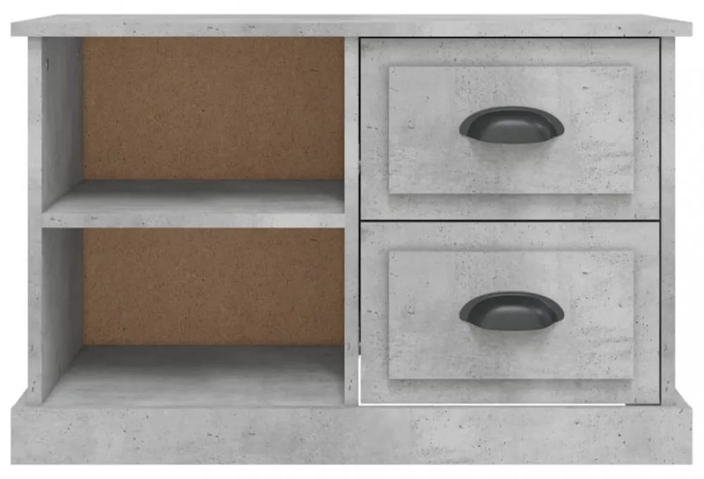 betonszürke szerelt fa TV-szekrény 73x35,5x47,5 cm