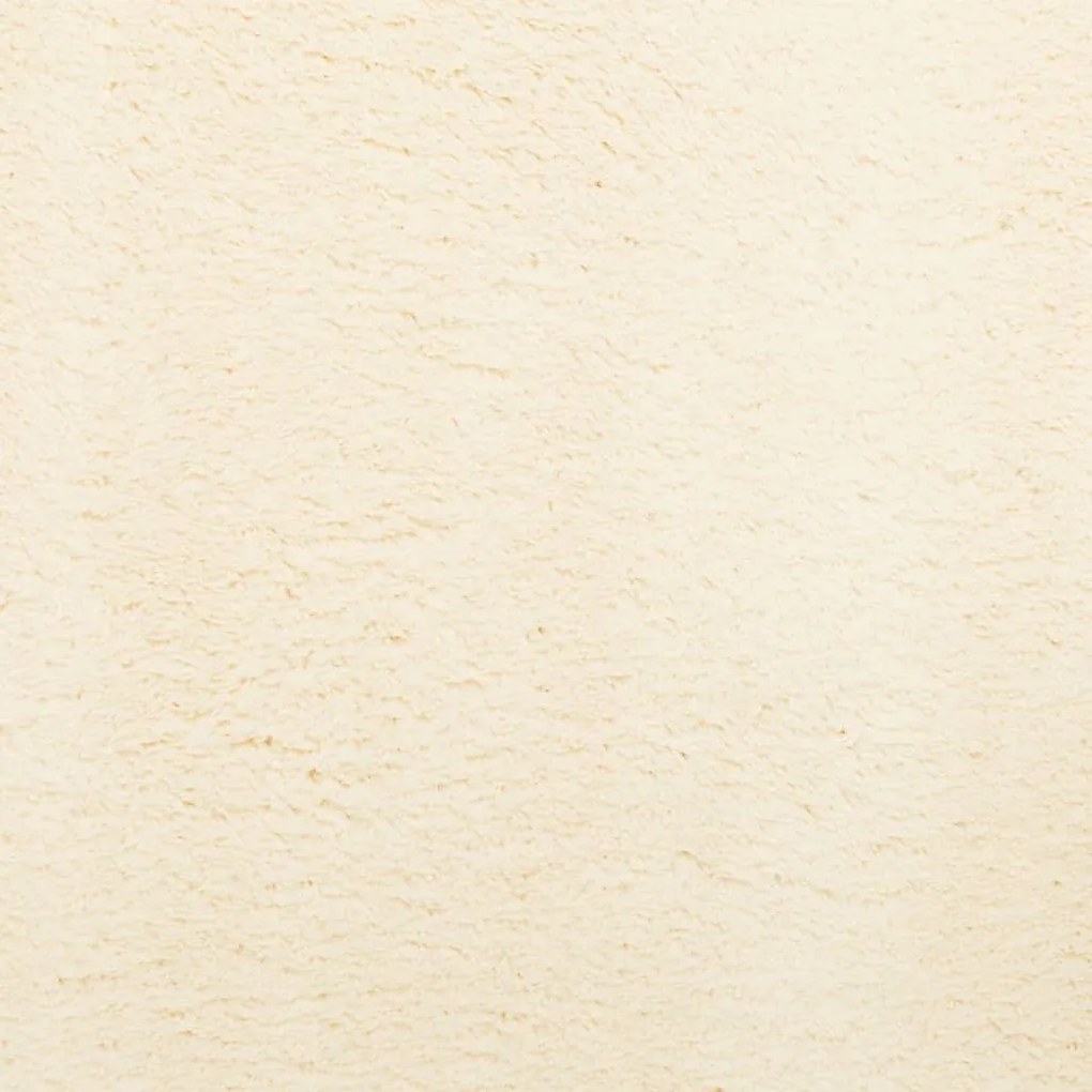 HUARTE krémszínű rövid szálú puha és mosható szőnyeg 80x200 cm