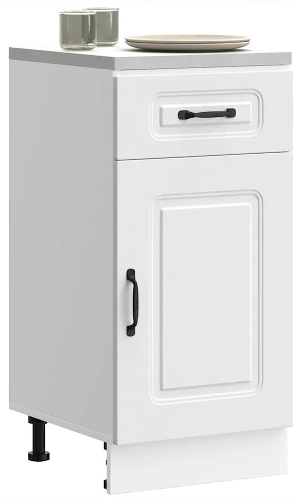 vidaXL Konyhai alsó szekrény Kalmar fehér műfa
