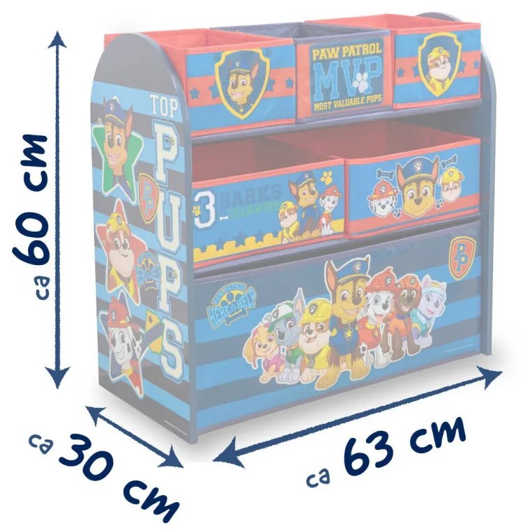 Mancs Őrjárat Pups tárolószekrény 62,5x29,5x60 cm