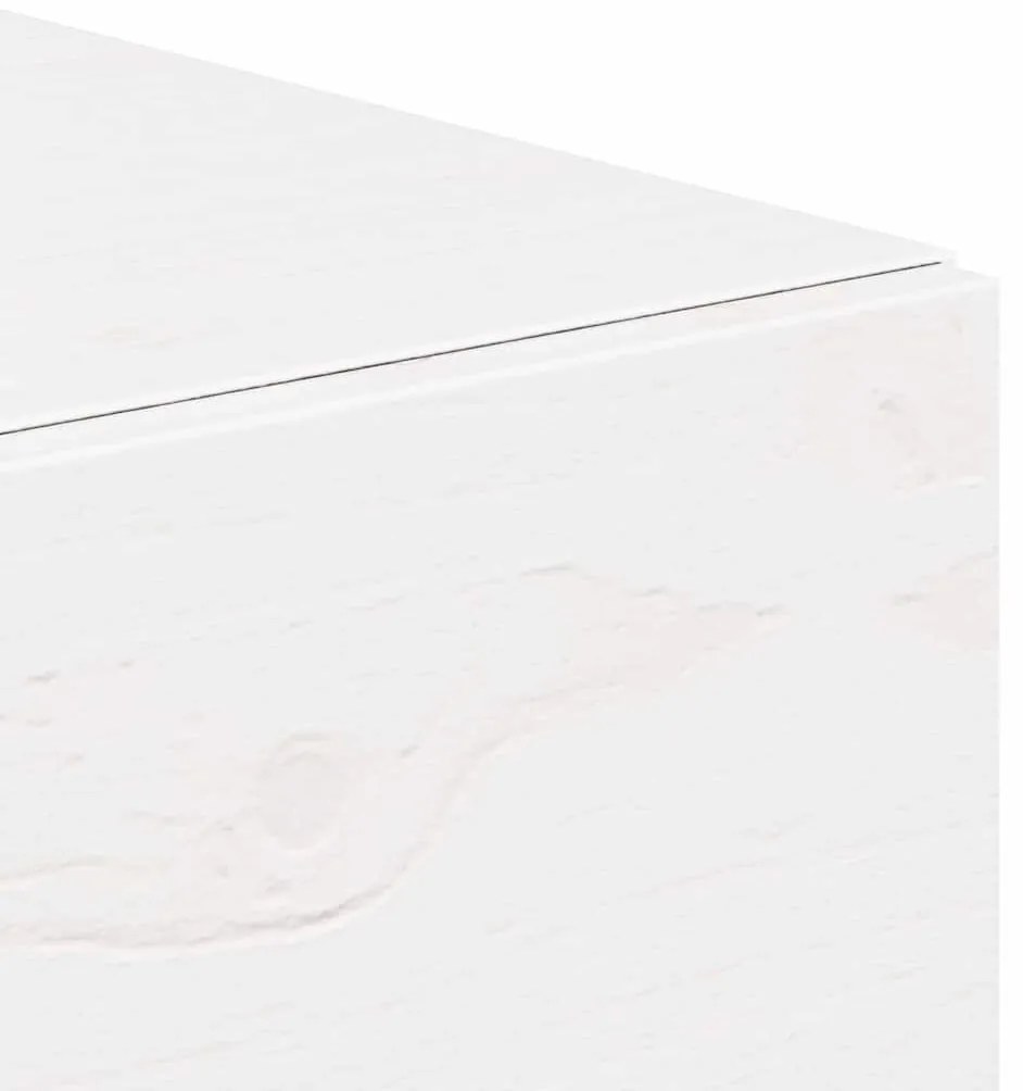 Éjjeli asztal 2 pcs Fehér 42 x 32.5 x 40 cm Tömör fenyőfa