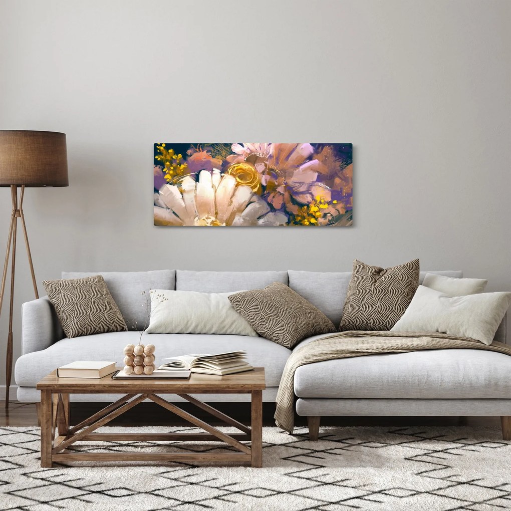 Virágok képe (120x50 cm)