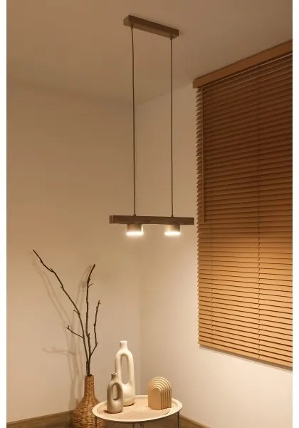 Duolla - IRONLINE kábeles csillár 2xGX53/3W/230V fenyő/tölgy/bézs