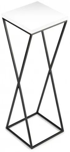 LOFT virágtartó állvány 70x24 cm fekete/fehér