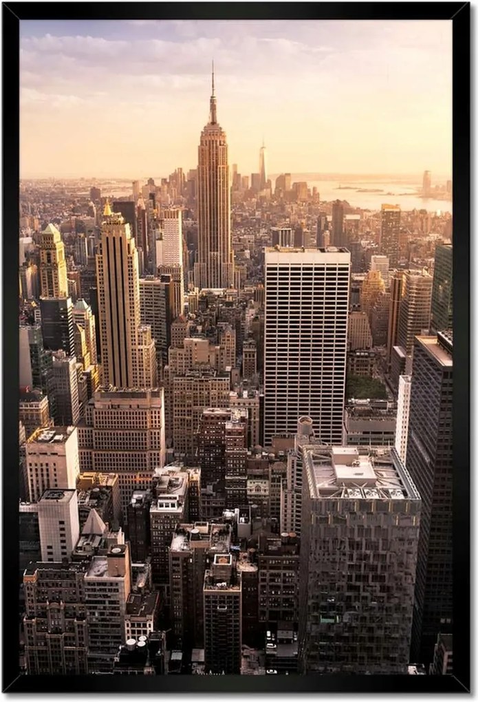 Poszterek keretben 40x60 New York felülnézet