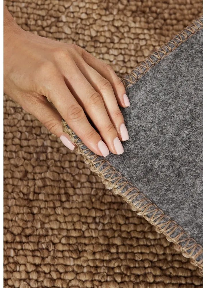 Világosbarna mosható szőnyeg 200x290 cm Rocco Caramel – Elle Decoration