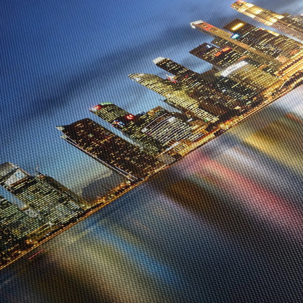 Éjszakai város képe (120x50 cm)