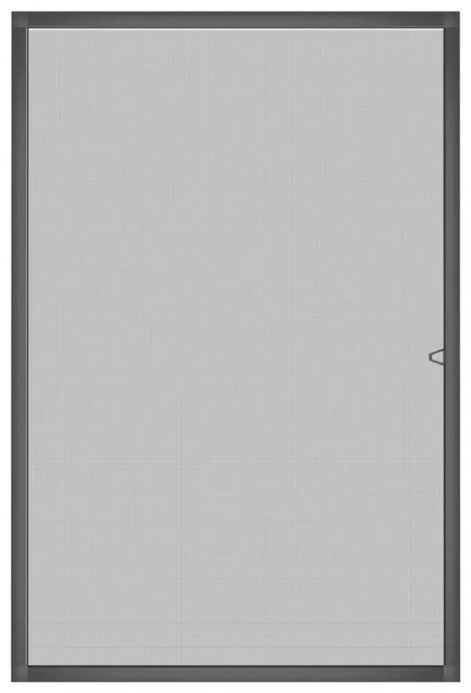 antracitszürke ablakszúnyogháló 90x120 cm