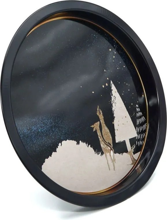 Fém tálca 31,5 × 31,5 cm