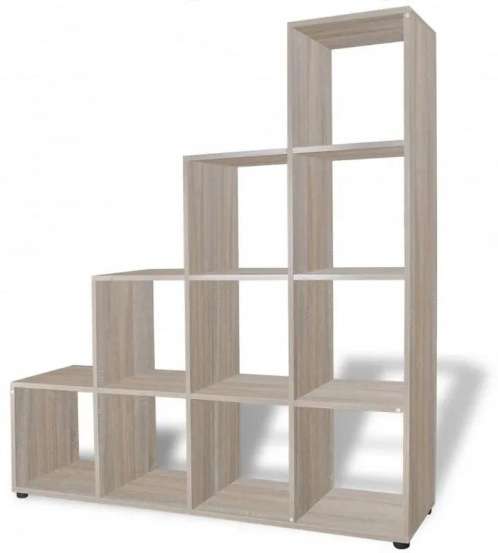 242551  Staircase Bookcase|Display Shelf 142 cm Oak