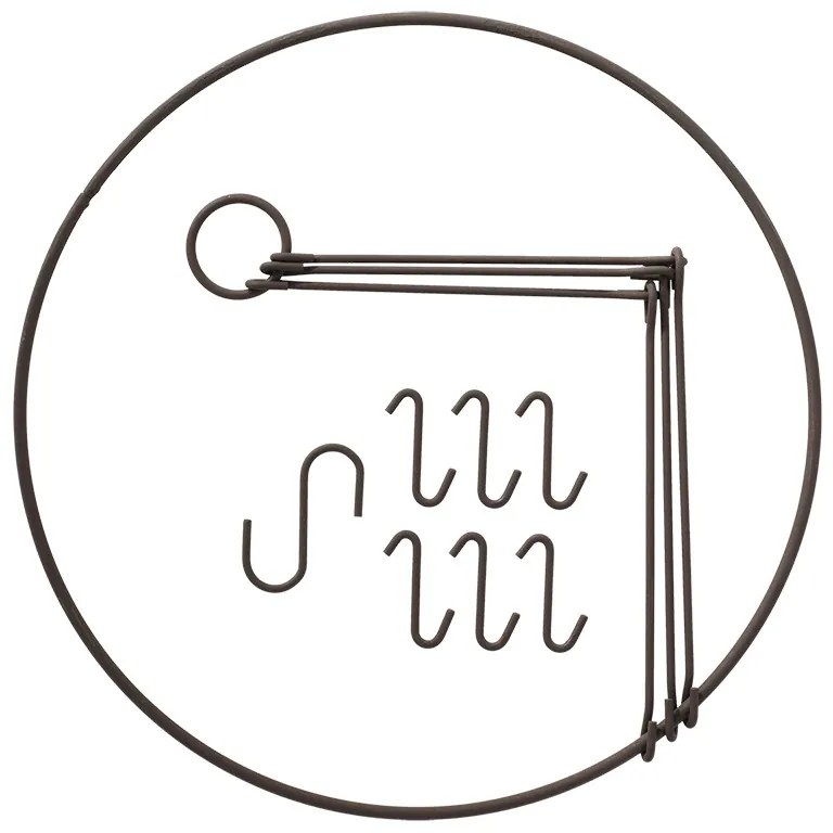 Fűszernövény és virágszárító akasztó, 35 cm átmérőjű