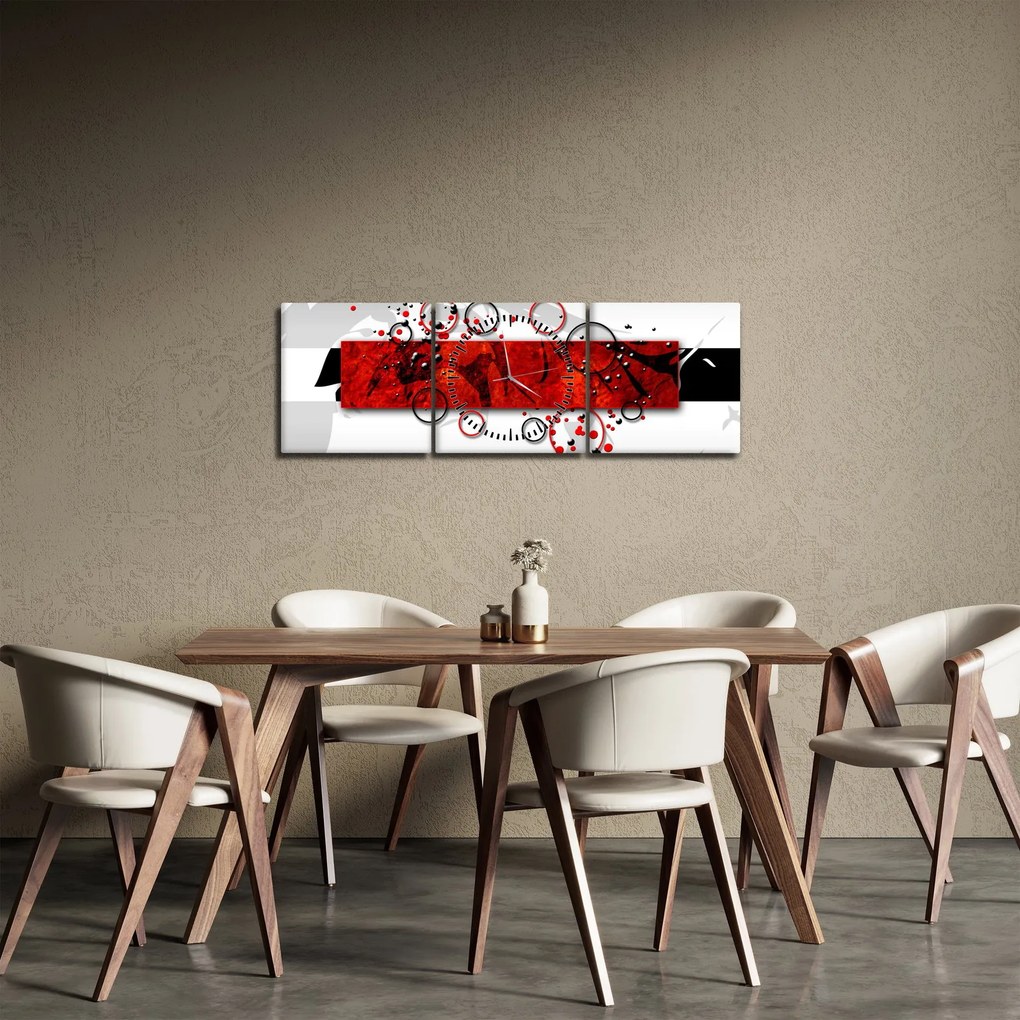 Az absztrakció képe (órával) (90x30 cm)