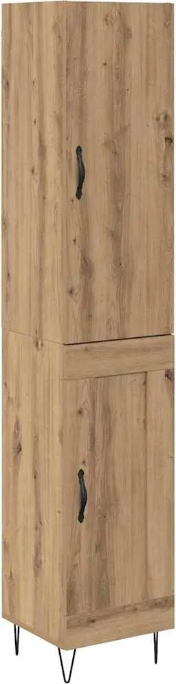 vidaXL Magasfiú Artisan tölgy 34,5 x 34 x 90 cm Faanyag