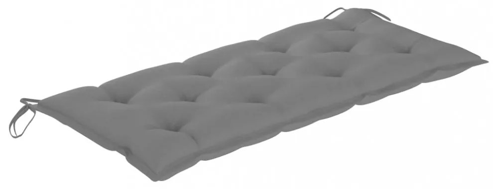 összecsukható bambusz kerti pad párnával 118 cm