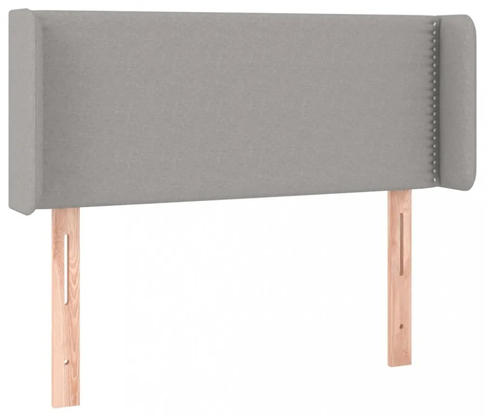 világosszürke szövet fejtámla 93x16x78/88 cm