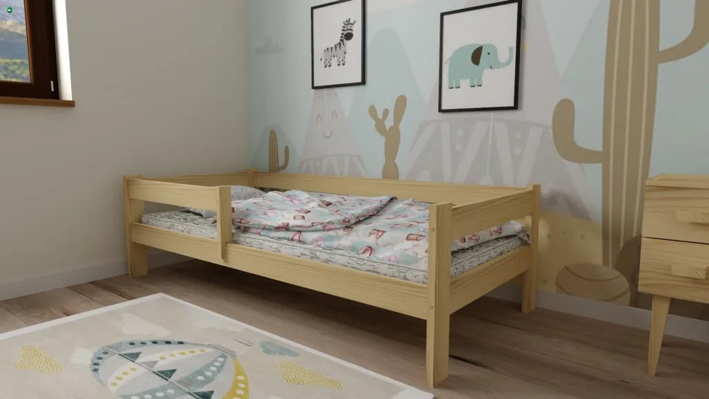 Ala fenyő gyerekágy natúr 80x180 + ajándék ágyrács