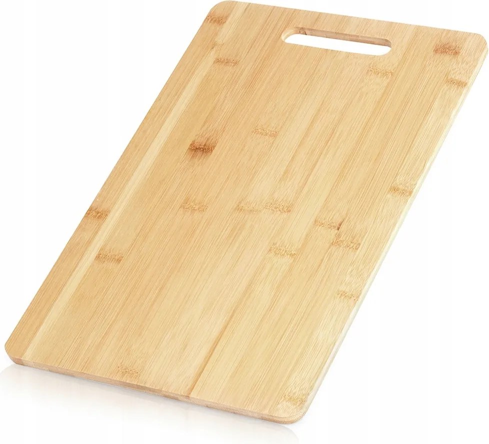 Nagy fa konyhai vágódeszka bambusz tálaláshoz 40x25,5 cm