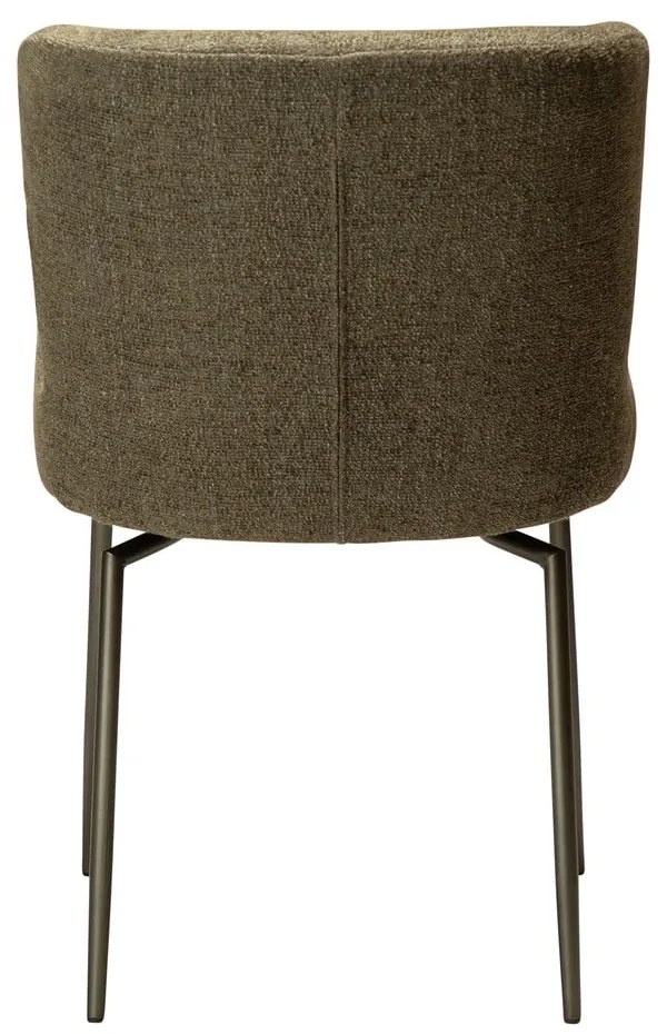 Khaki kárpitozott étkezőszék Glam – DAN-FORM Denmark