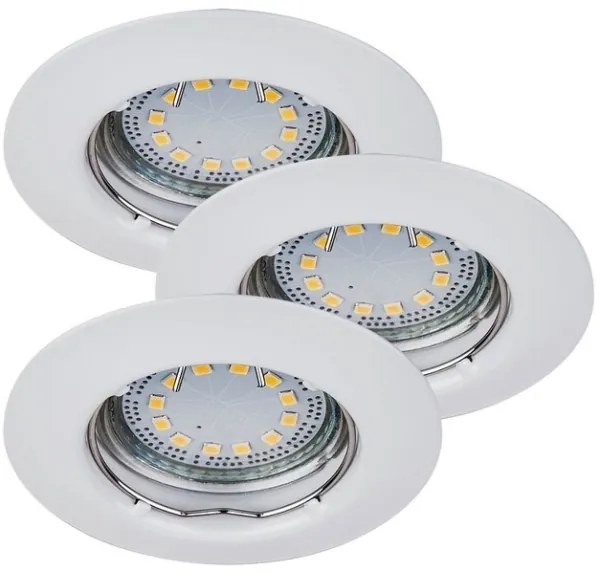 Rabalux 1046 - SZETT 3x LED-es beépíthető mennyezeti lámpa LITE 3xGU10-LED/3W/230V