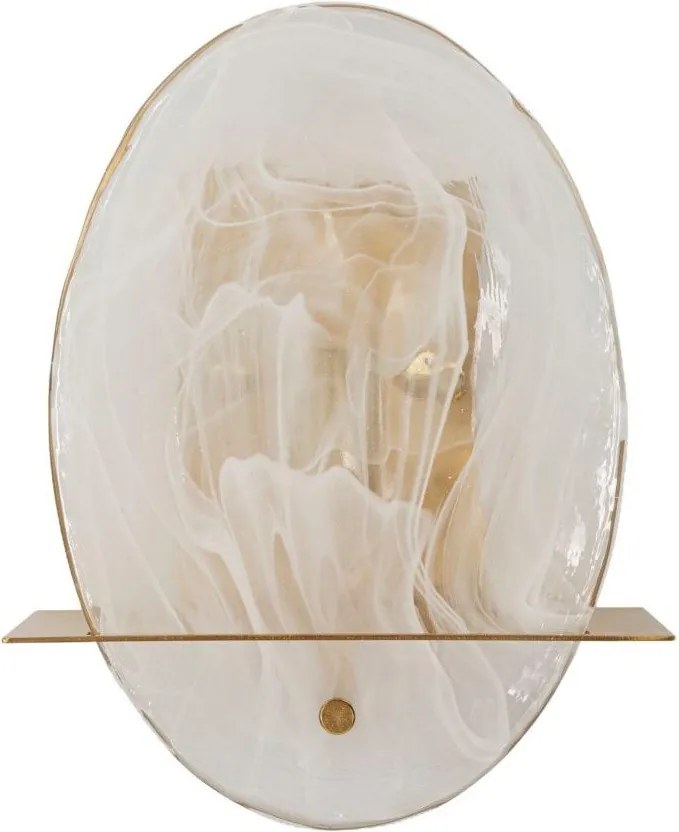 Aranyszínű üveg fali lámpa Portlan – Mauro Ferretti