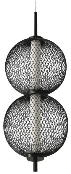 PUMA LED zsinóros függeszték LED/10W/230V, átm. 14 cm, fekete