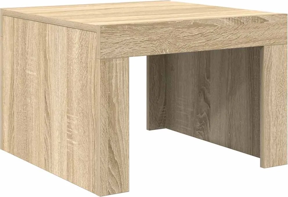 vidaXL sonoma tölgy színű szerelt fa dohányzóasztal 50 x 50 x 35 cm