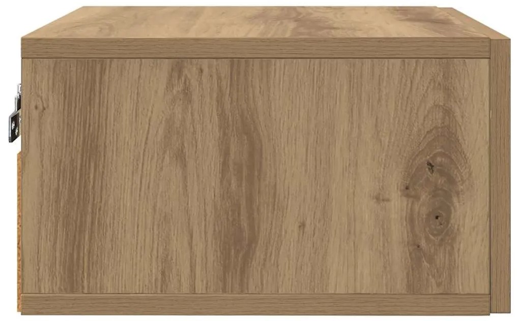 Éjjeliszekrény 2 pcs kézműves tölgy 35 x 35 x 20 cm Faanyag