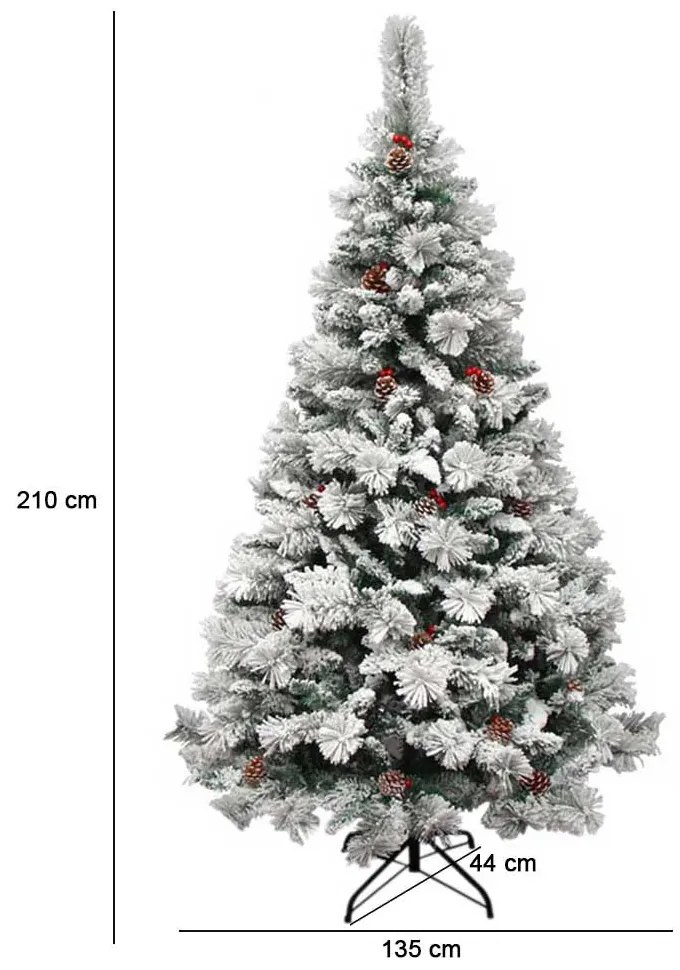 Havas műfenyő - több típusban-210 cm-es