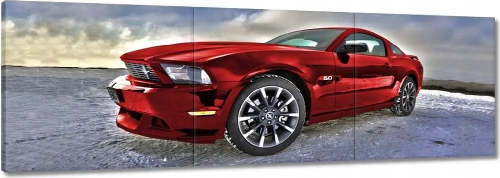 Vászonkép 60x20 Piros Ford Mustang