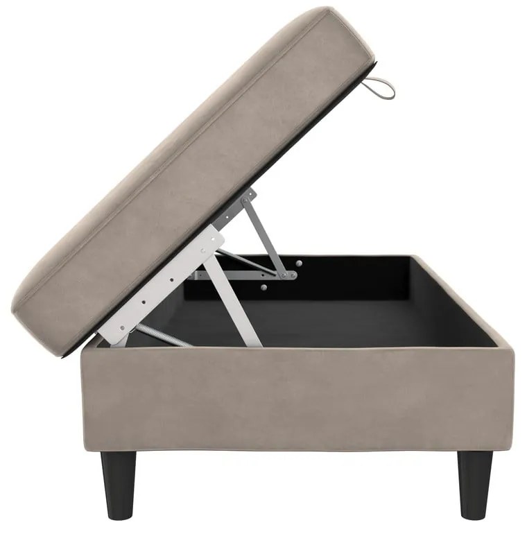 Szürke bársony lábtartó Hartford – Støraa