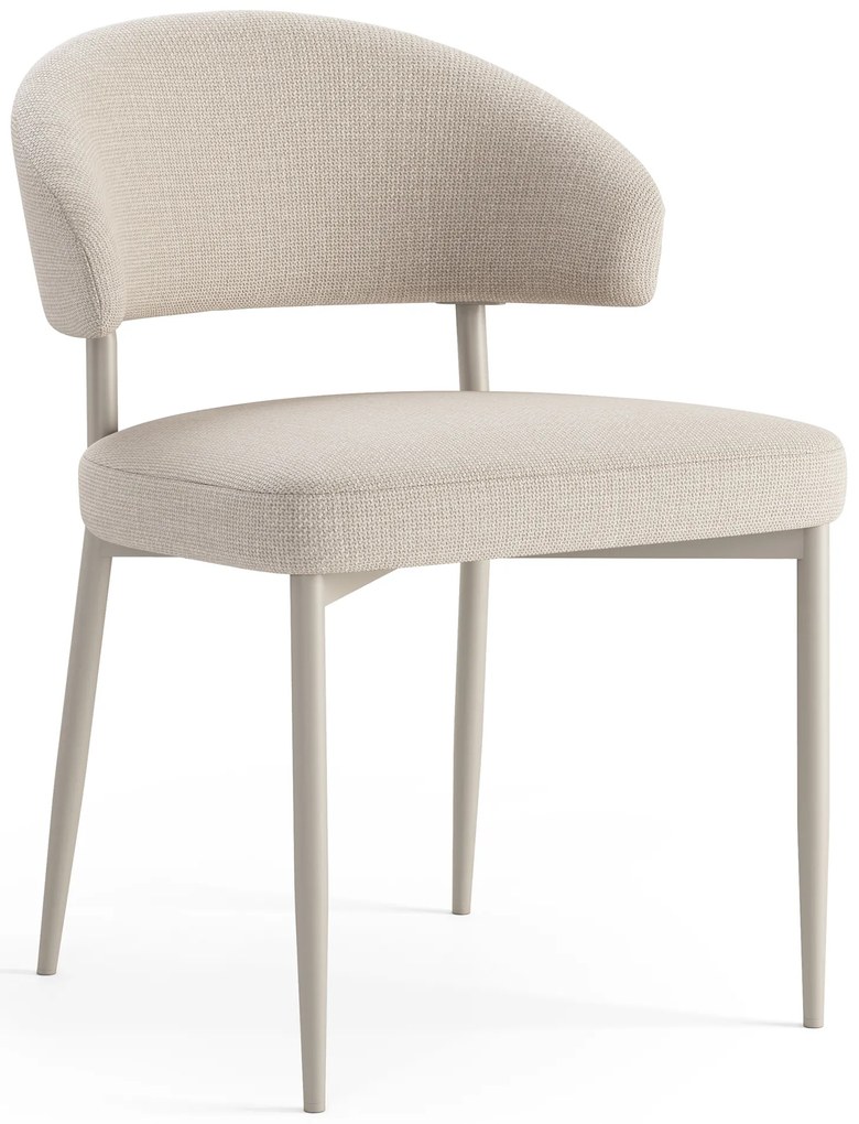 MAZZONI EXPORT IRIS Bézs (Basel 24 szövet)/szürke-bézs váz (cashmere) - MODERN KÁRPITOZOTT SZÉK BOHO STÍLUSÚ NAPPALIBA/ÉTKEZŐBE