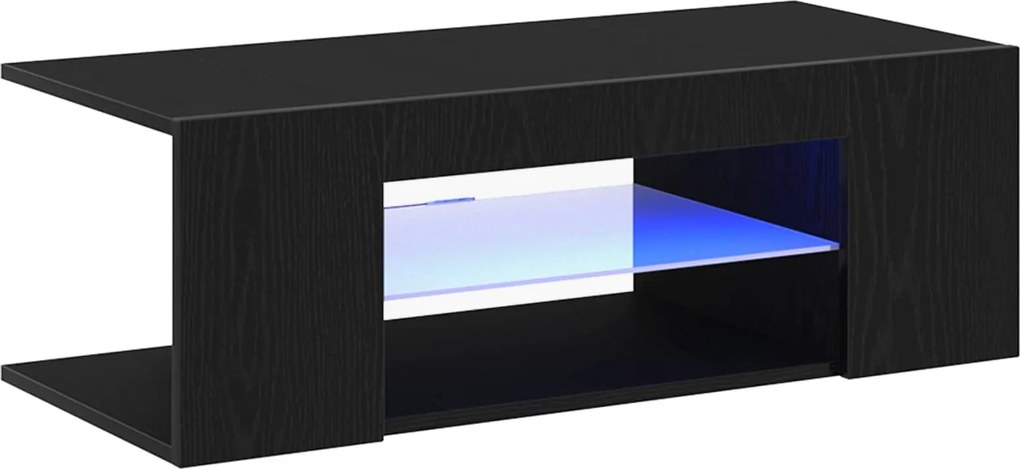 vidaXL TV szekrény fiókkal Fekete tölgy 90 x 39 x 30 cm Faanyag