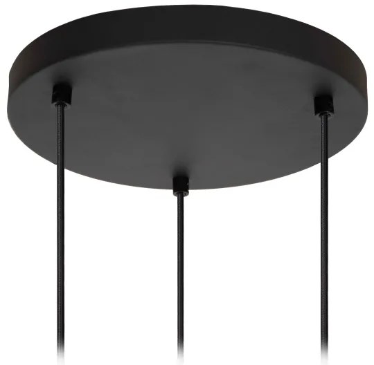 Lucide 45405/13/30 - Csillár zsinóron ELOISE 3xE27/40W/230V fekete