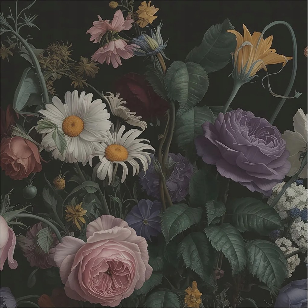 Modern fotótapéta Flizelina falra Virágos elegancia 250x250 Ragasztó