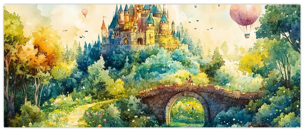 Kép - Mesebeli kastély (120x50 cm)