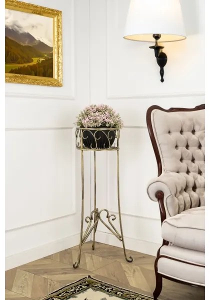 Virágállvány 88x28 cm arany