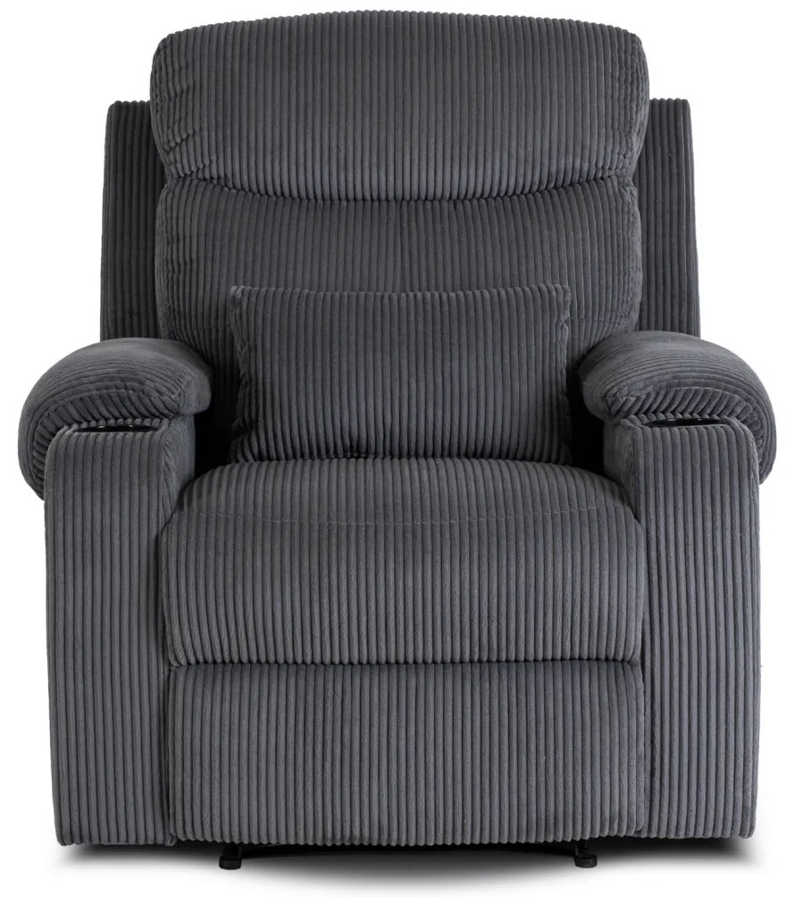 TV és Relaxfotel Szürke Kordbársony Szövettel. TORRES