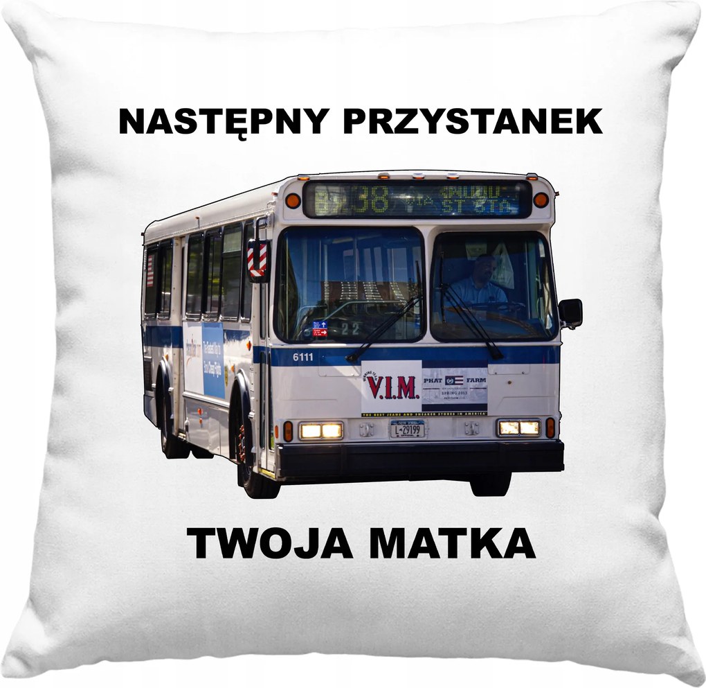 Következő Megálló Anyád Ajándék Párna Töltet 40x40cm