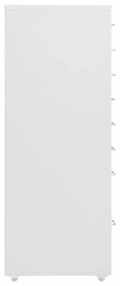 szürke fém mobil iratszekrény 28 x 41 x 109 cm