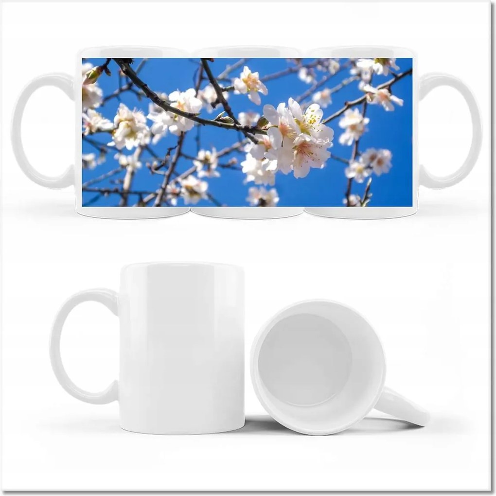 Almafa virág fényképes bögre