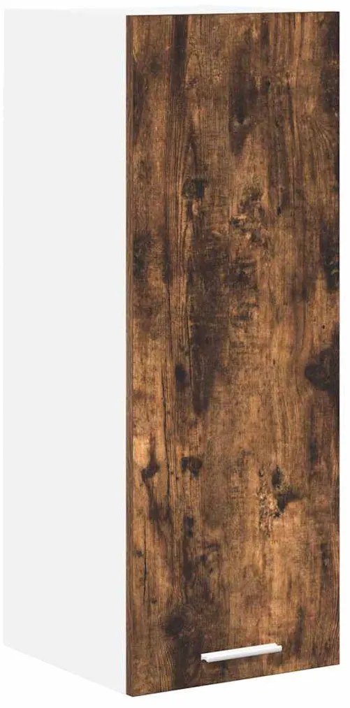 Függő szekrény Riga Füstölt tölgy és fehér 30 x 31 x 80 cm