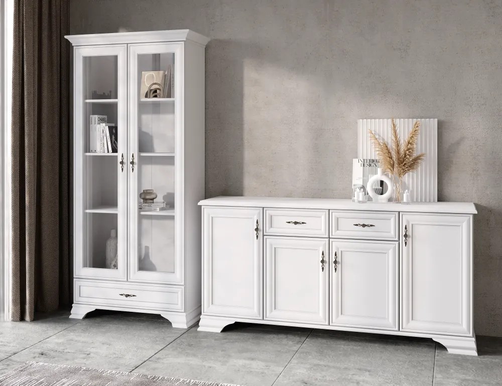 Vitrin, alpesi fehér, KENTAK REG2W1S