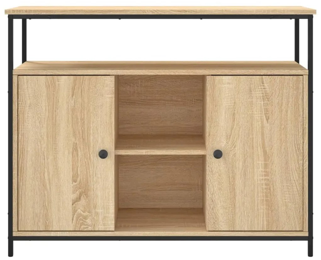 sonoma tölgyfa tálalószekrény 100 x 35 x 80 cm