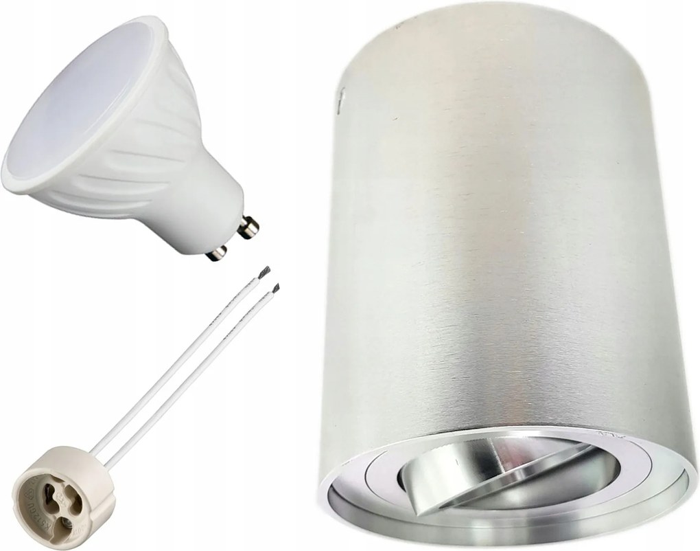 Falra Szerelhető mozgatható spot lámpatest Ezüst Led GU10 5W