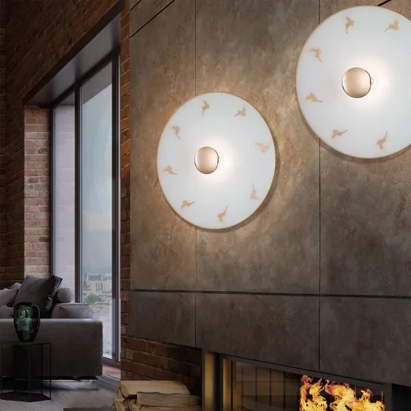 Kolarz A1353.61.XL.3.Au.100 - Fali lámpa NONNA 1xE27/100W/230V őz 24K