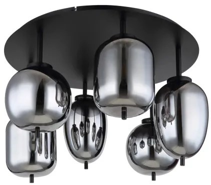 GLOBO 15345-6D BLACKY I Glamour Mennyezeti Lámpa IP20