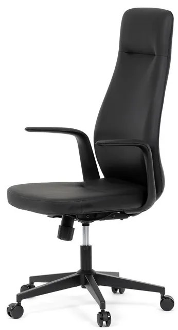 Fekete Ekobőr Irodai Főnöki Szék, Hinta Mechanikával. KA-T8325 BK