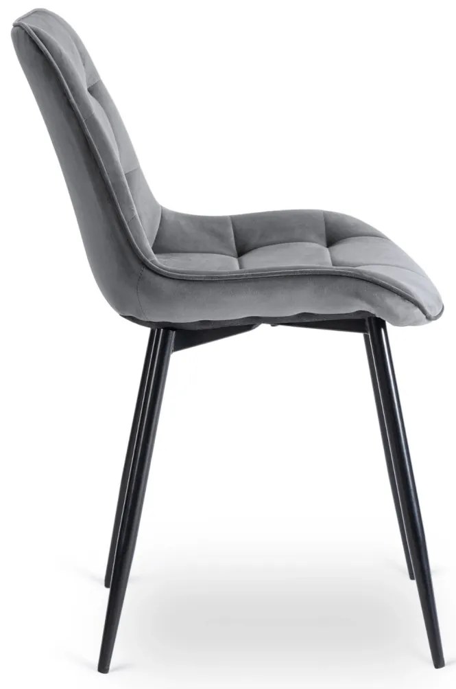 Szürke Bársony Étkezőszék. CHRIS